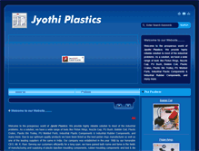 Tablet Screenshot of jyothiplastics.com
